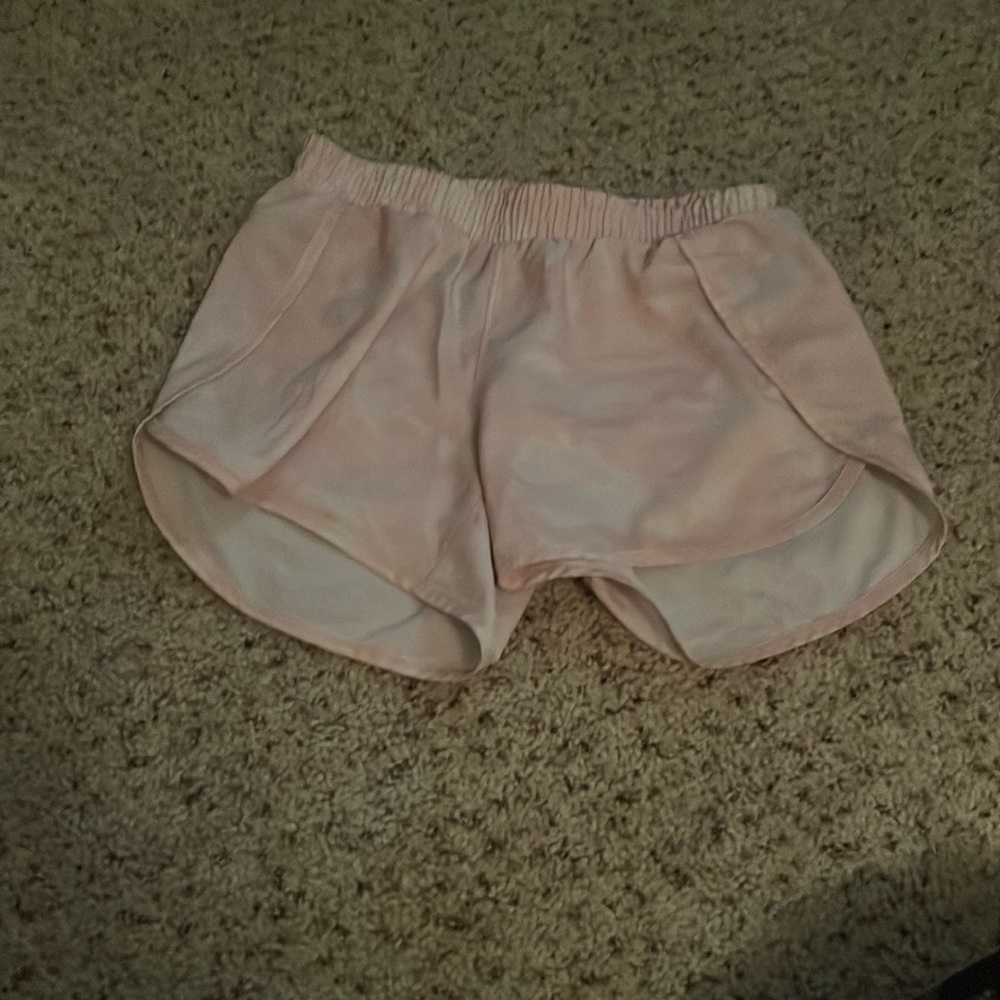 Pink camo athletic shorts